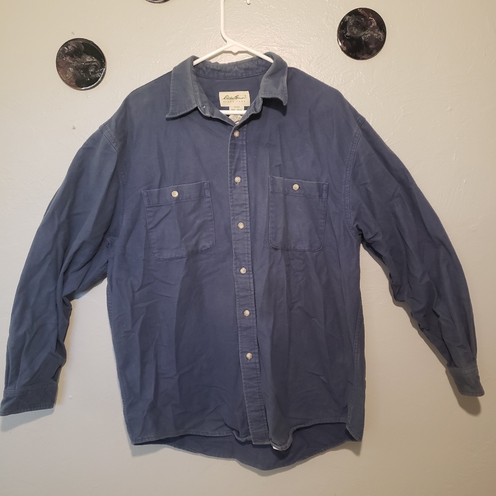 Eddie Bauer long sleeve collared mens shirt